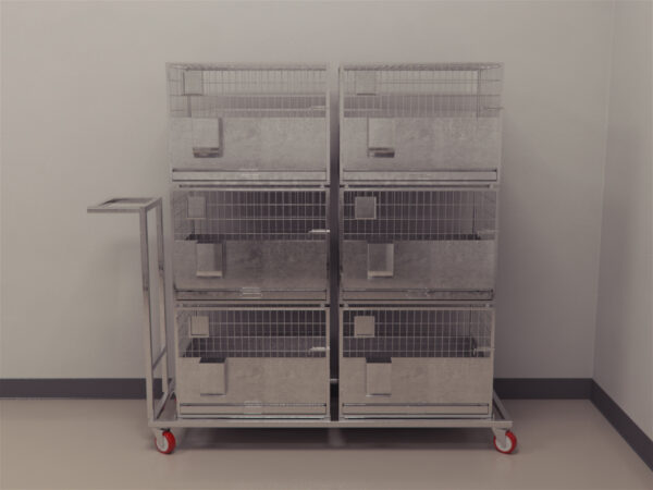 Trolley With In-Built Rabbit Cages