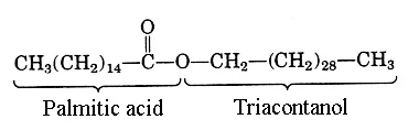 The molecular structure of beeswax