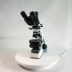 Trinocular Polarizing Microscope with LED Light Source