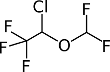 Structure of isoflurane