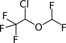 Structure of isoflurane