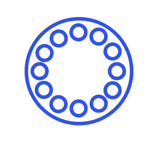 Barnes Maze icon representing a circular maze with multiple escape holes, used in neuroscience research for spatial learning and memory assessment.