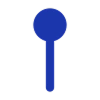 Blue map pin icon representing location or navigation for ConductVision.