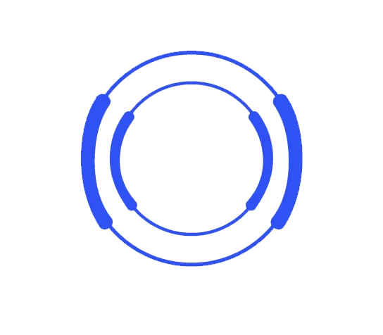 Zero Maze icon illustrating a circular elevated maze with alternating enclosed and open sections, used in anxiety research.