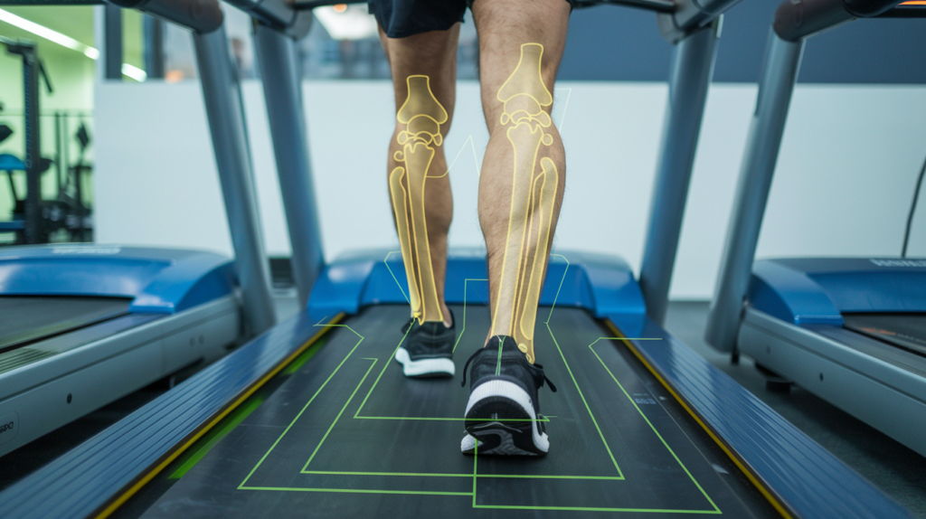 User interface displaying gait analytics with NIH-compliant data export options