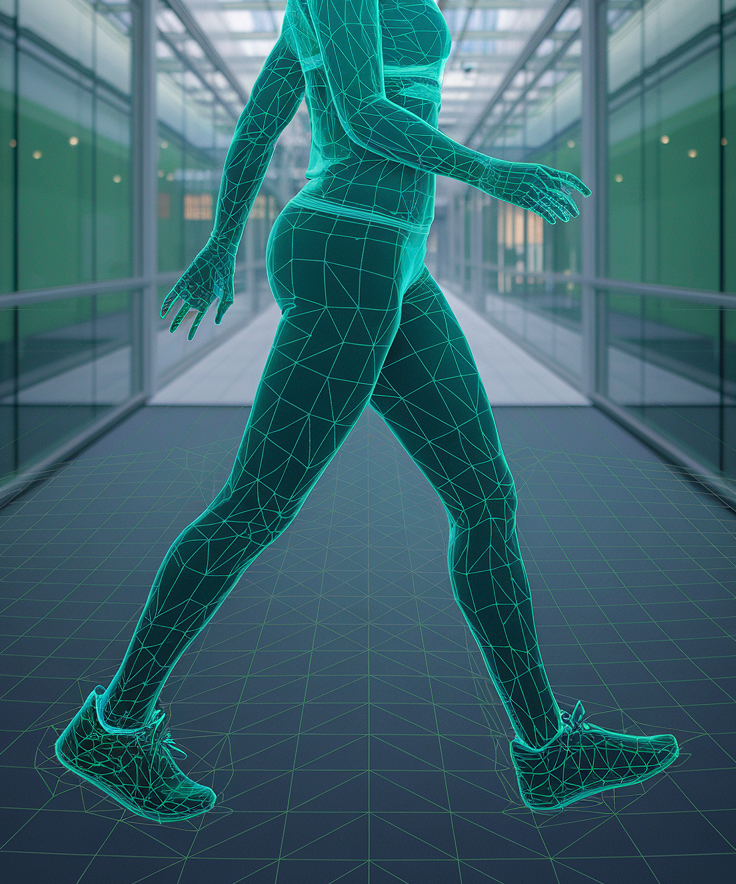 3D visualization of human posture and limb coordination during stroke rehabilitation research
