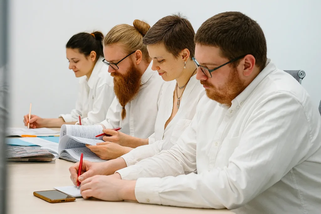 Cover image for ConductScience Scholars Fellowship program featuring academic leadership and remote collaboration