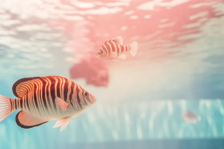 Zebrafish swimming in a water maze environment, symbolizing trial-to-trial improvement and learning behavior in a visual water maze task.