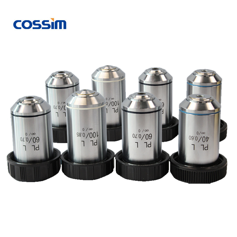 Infinity-corrected Plan Achromatic Metallurgical Microscope Objective Lens for 5X 10X 20X 40X 50X 60X 80X 100X