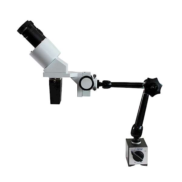 40X Binocular Industrial Stereo Microscope with Adjustable Magnetic Base & Flexible Arm