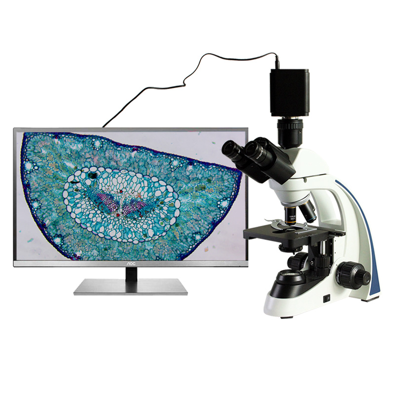 Infinity Trinocular Biological Microscope 40X~1000X with LED illumination