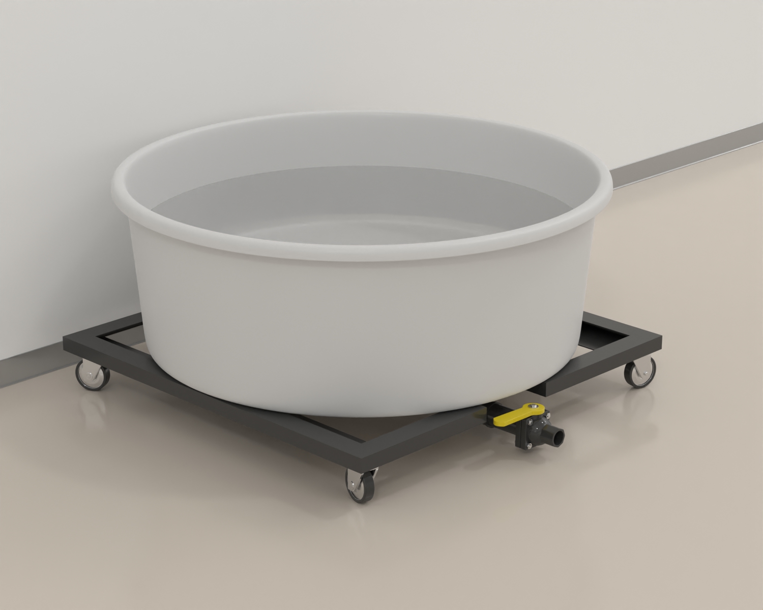 Steel Frame with Casters - Neuroscience &amp; Surgery