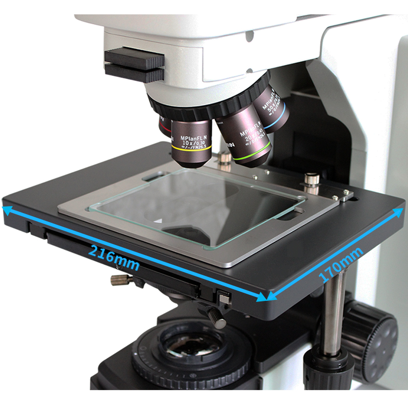Trinocular Reflected & Transmitted Illumination Memory System Metallurgical Microscope with Coded Quintuple Nosepiece & Semi-apo Lens