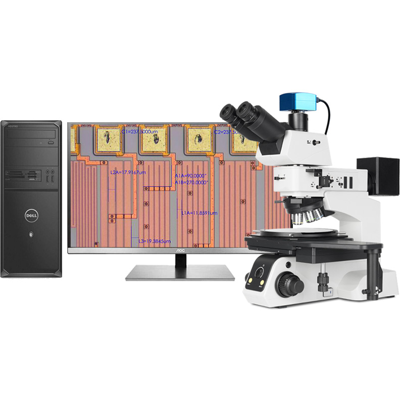 Positive Image Metallurgical Microscope with 6-inch Working Stage & Fast Moving Device