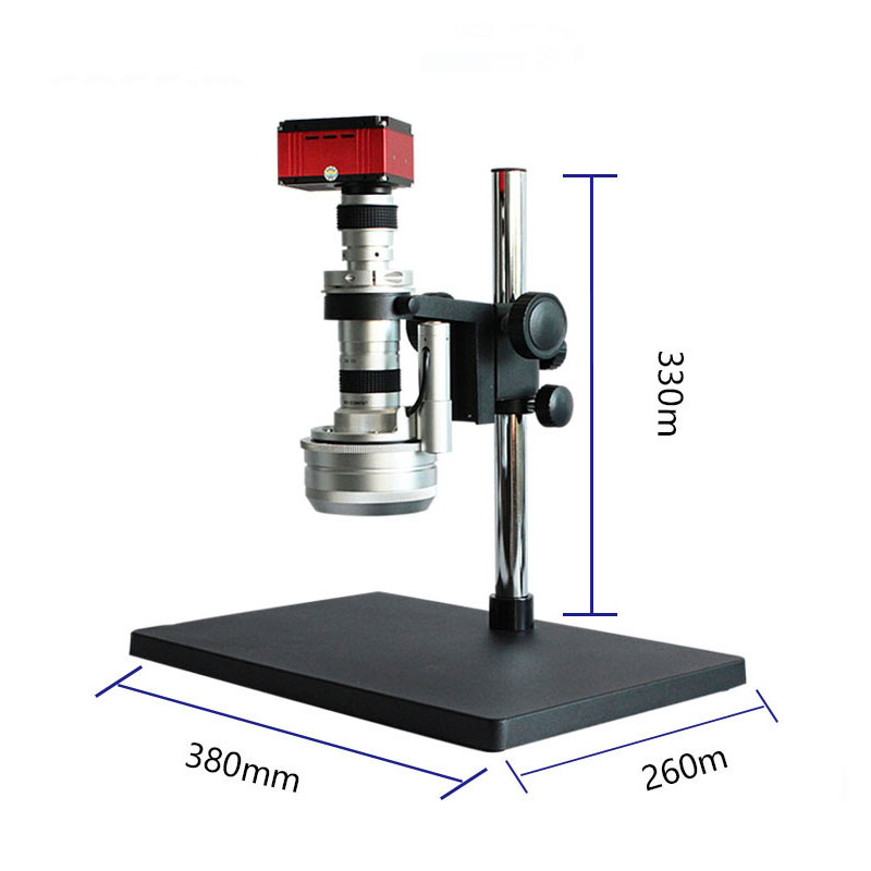 HD Automatic 3D Digital Stereo Zoom Video Microscope Motor Drive Electronic PCB Microscope