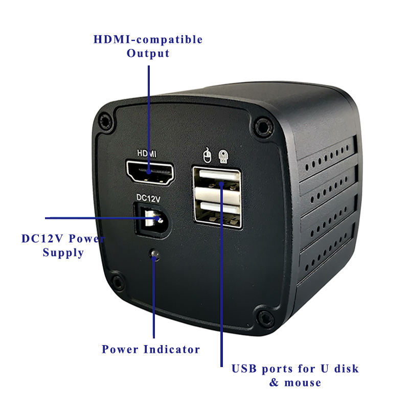 Motor Drive Auto Stereo 14~120X Digital 3D Microscope with 4K Camera &amp; Side View for PCB Inspection - Microscopy