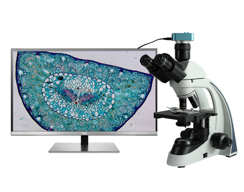 Infinity Trinocular Biological Microscope 40X~1000X with LED illumination