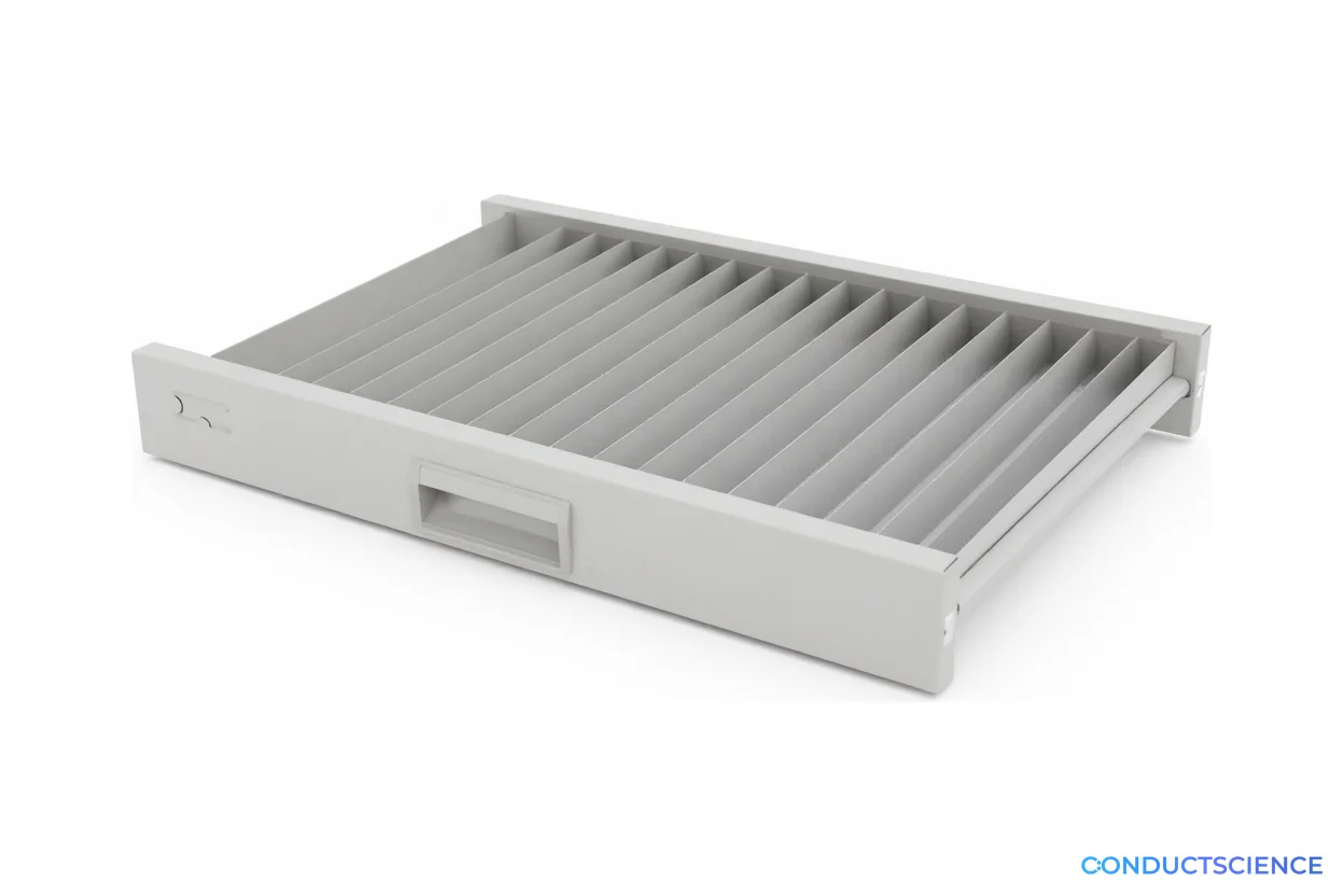 Wax Block Slide Glass Storage Cabinet