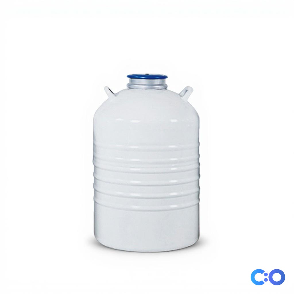 Large Caliber Liquid Nitrogen Container - Top View