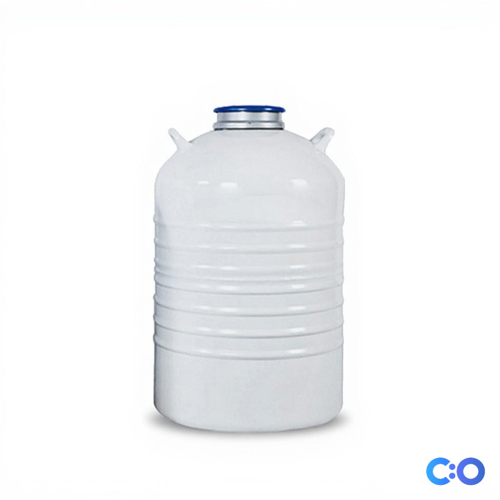 Large Caliber Liquid Nitrogen Container - Detail View