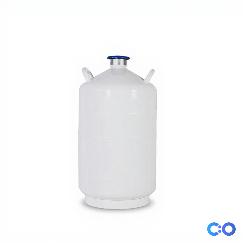Liquid Nitrogen Container for Storage and Transportation - Detail View