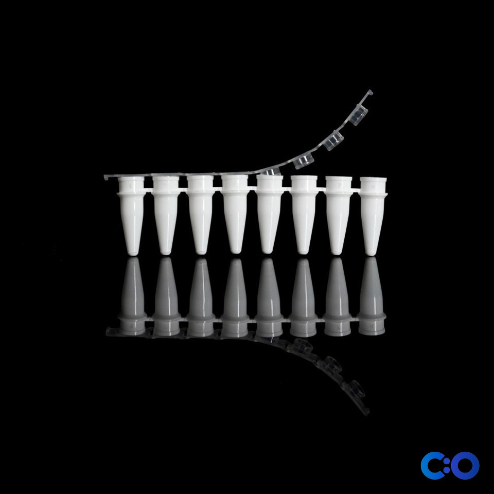 ConductScience PCR 8-Strip Tubes 0.2mL with Caps (Case of 20) - Lab Supplies
