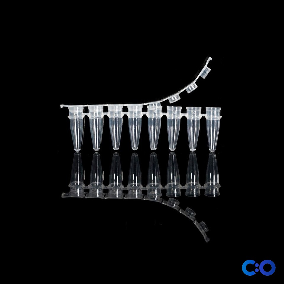 ConductScience PCR Tubes 0.2mL, Flat Cap, Clear (Case of 20) - Lab Supplies