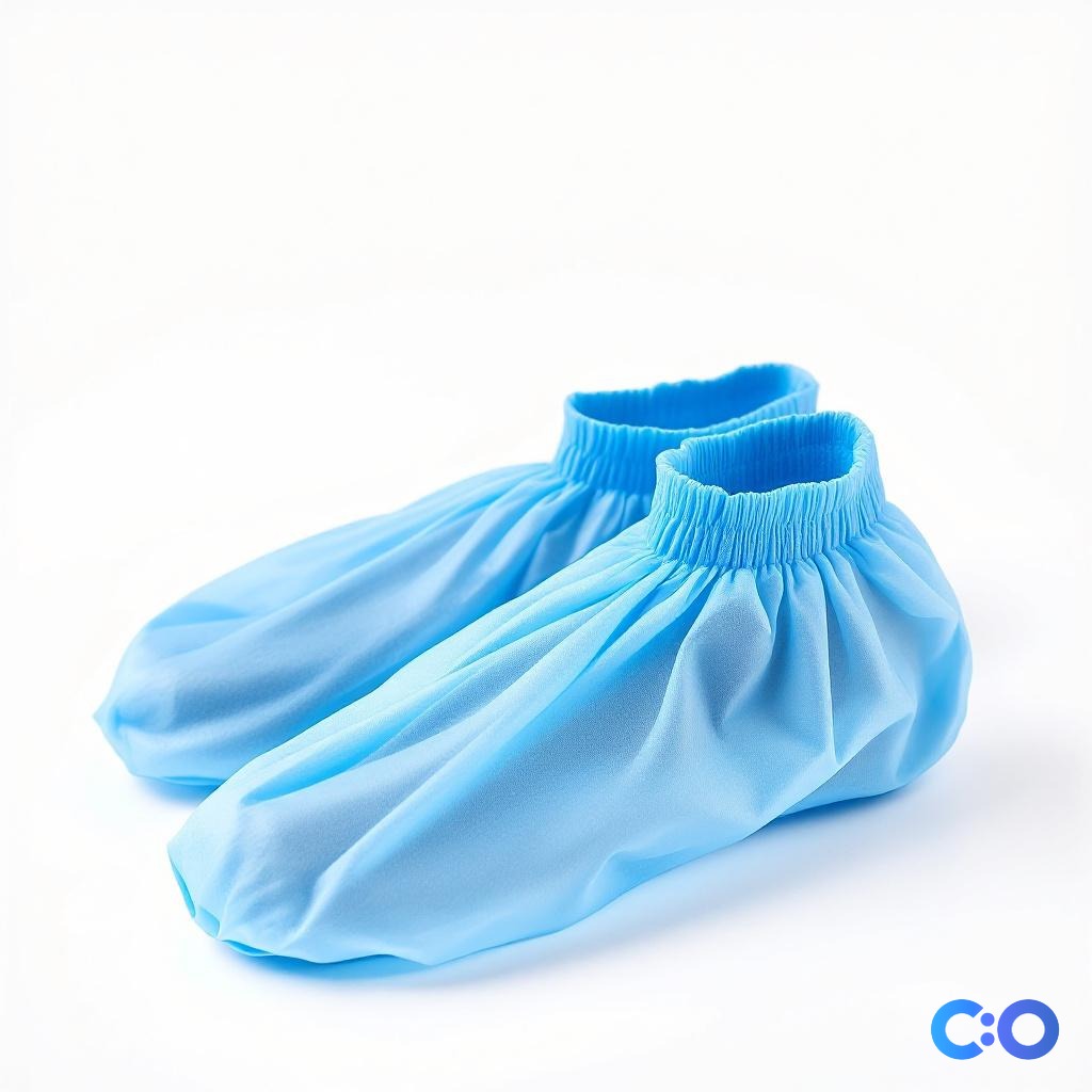 ConductScience Shoe Covers, Blue, Non-Skid (Case of 50) - Gloves &amp; PPE