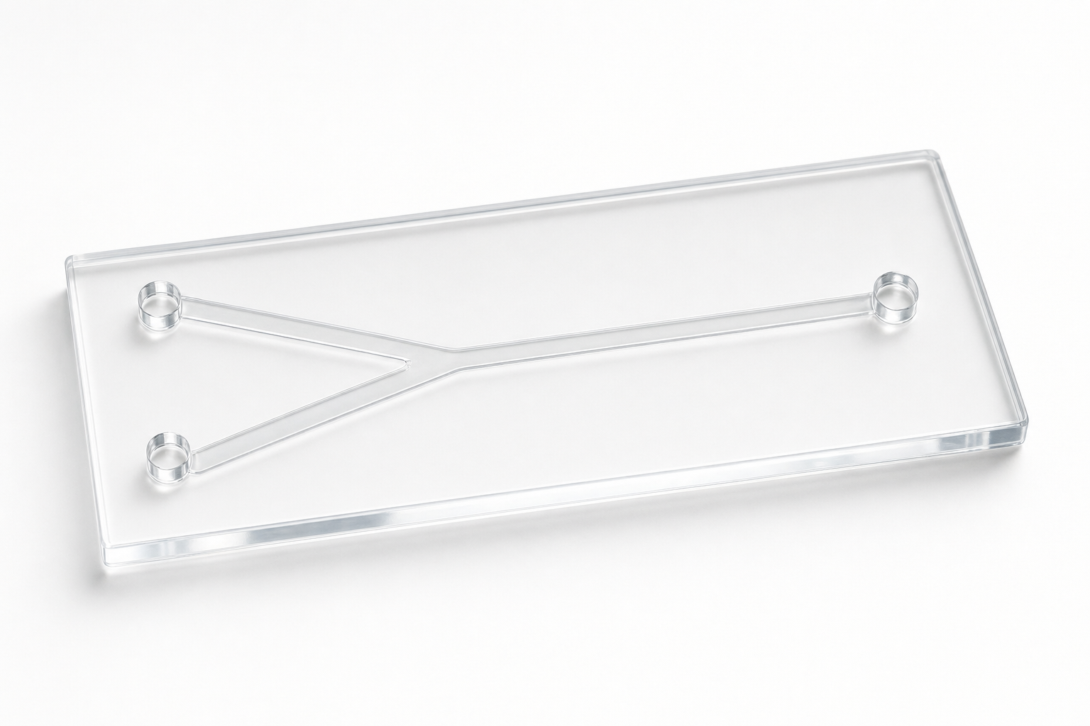 Y-Type Microfluidic Chip (300 um) realistic product render
