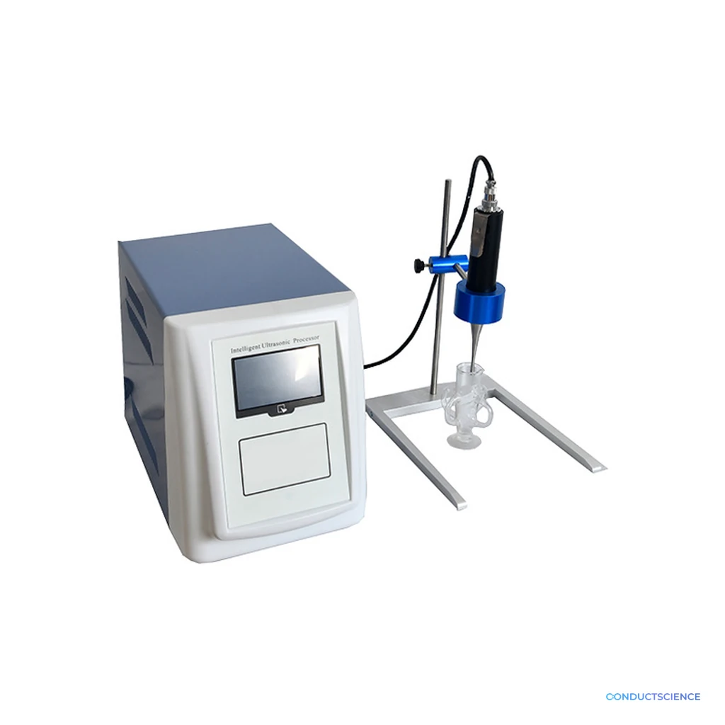 Portable ultrasonic cell disruptor with handheld probe