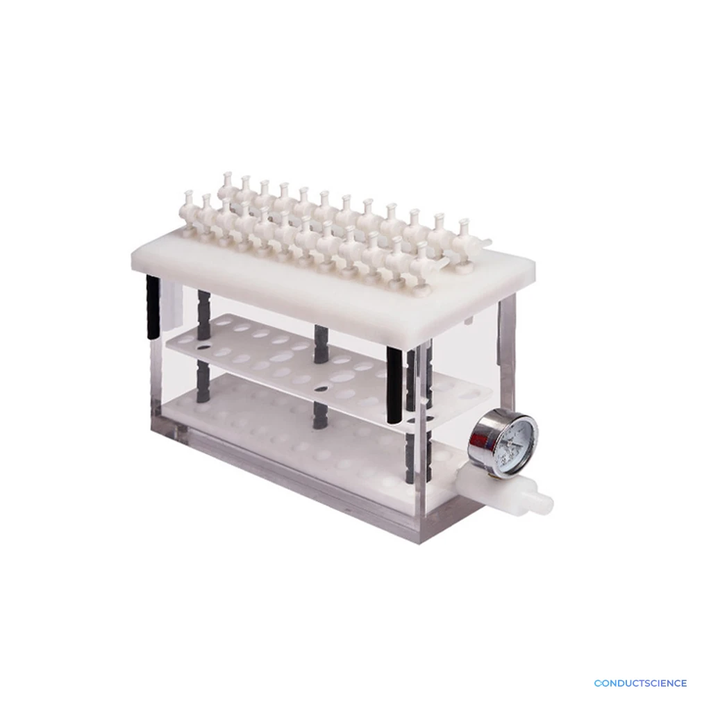 Solid phase extraction vacuum manifold