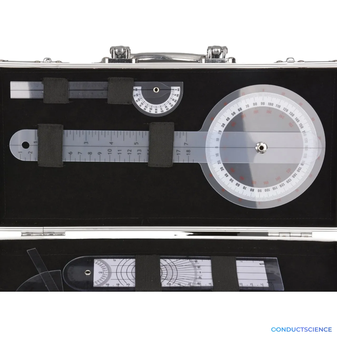 5-Piece Goniometer Set with Case — component detail