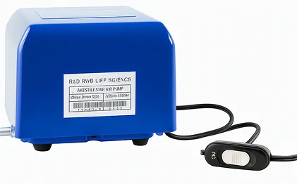 High-resolution image of an anesthesia air pump machine air source used in animal research laboratories