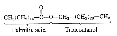 The molecular structure of beeswax